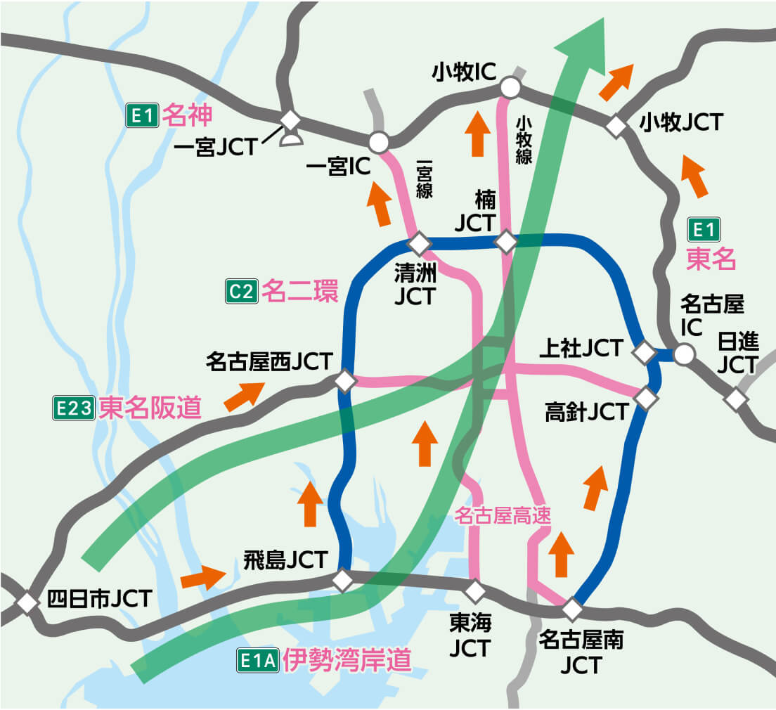 Aパターンの地図