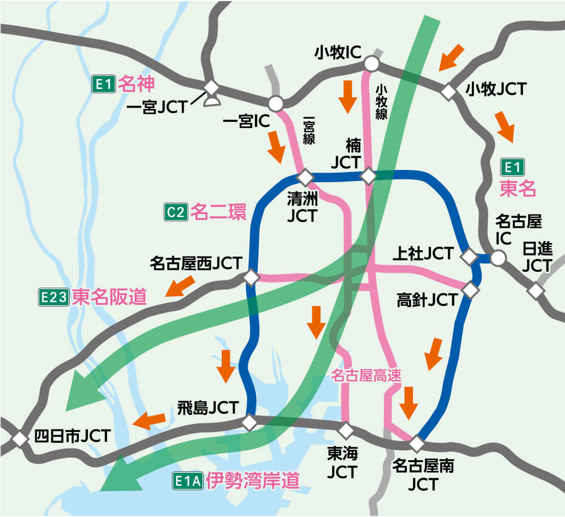 Bパターンの地図